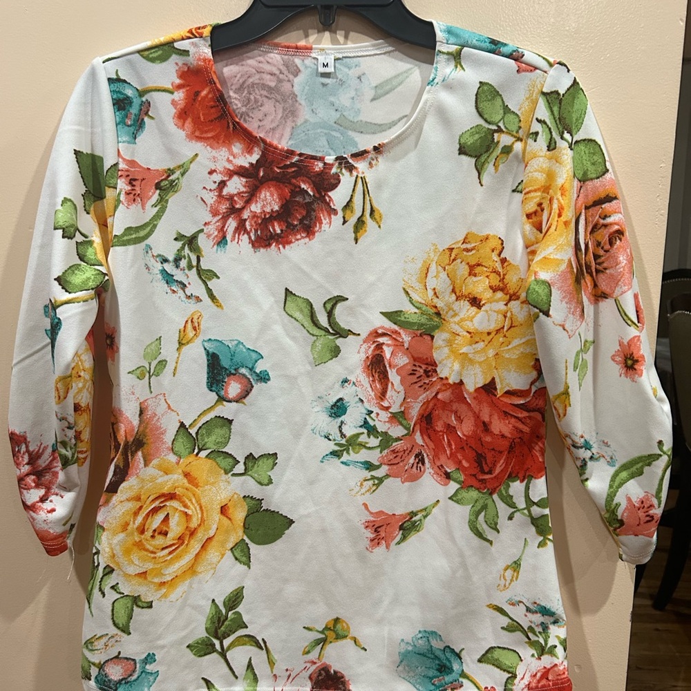 Floral Print Women's Top